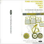 1972 Ford Car/Truck Accessories Pocket Price List