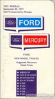 1972 Ford Truck Retail Price booklet