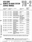 1978 Ford Remote CB Radio Service Manual