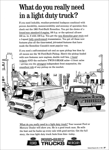 '65 Econoline & trucks ad