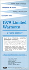 1979 Ford Limited Warranty booklet