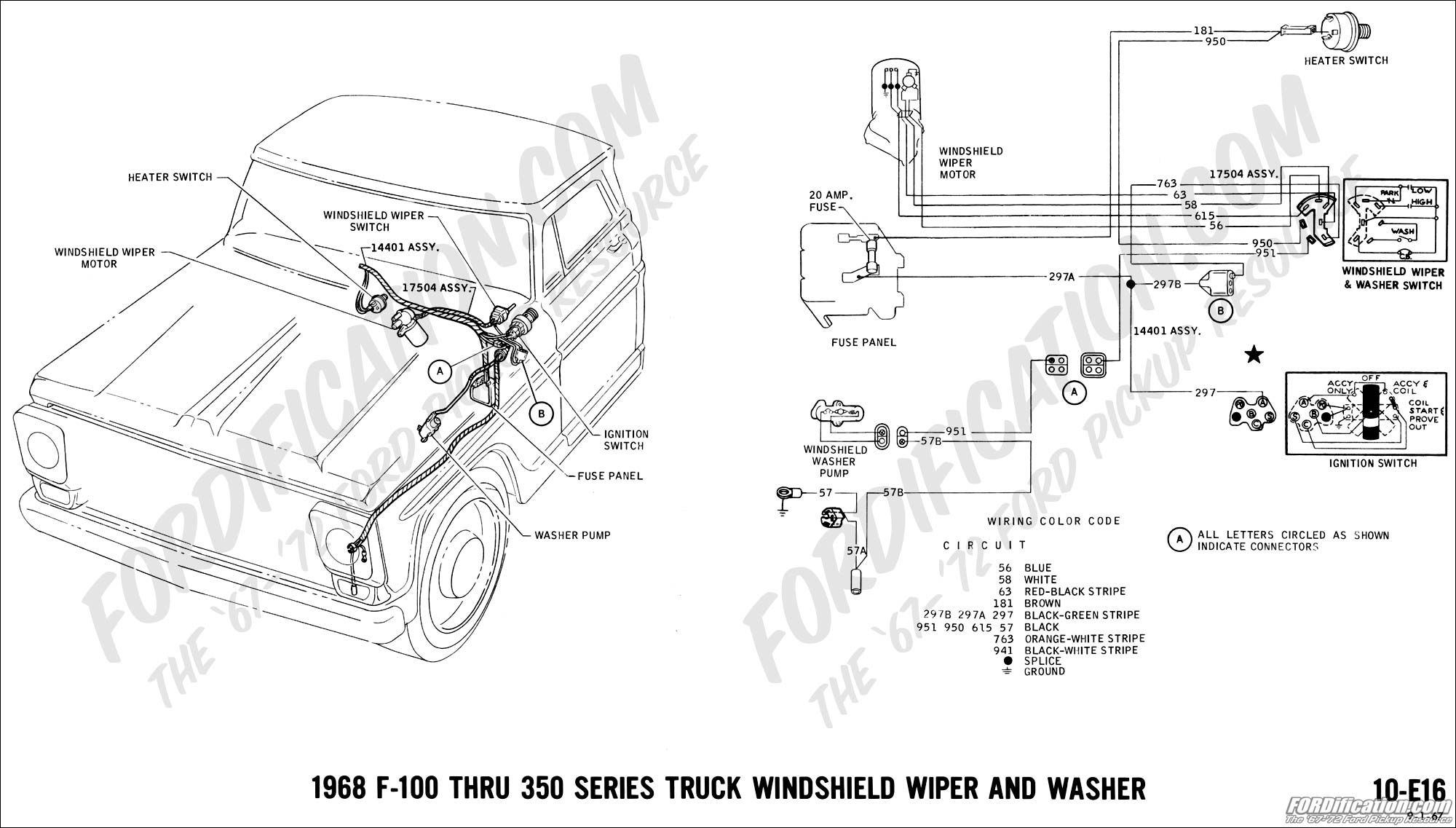 1965 Ford F100 Alternator Wiring Diagram from fordification.com